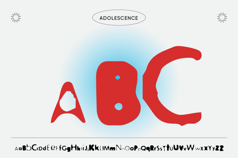 styled fonts adolescence
