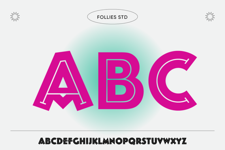 styled fonts follies