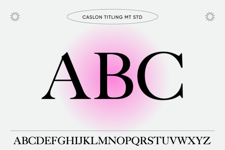 styled fonts caslon