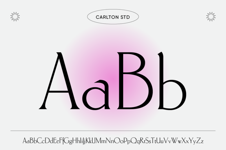 styled fonts carlton