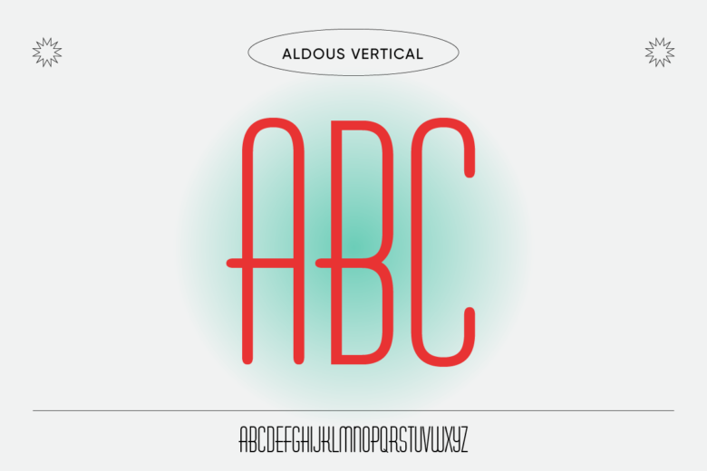 styled fonts aldous vertical
