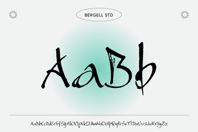 styled fonts bergell