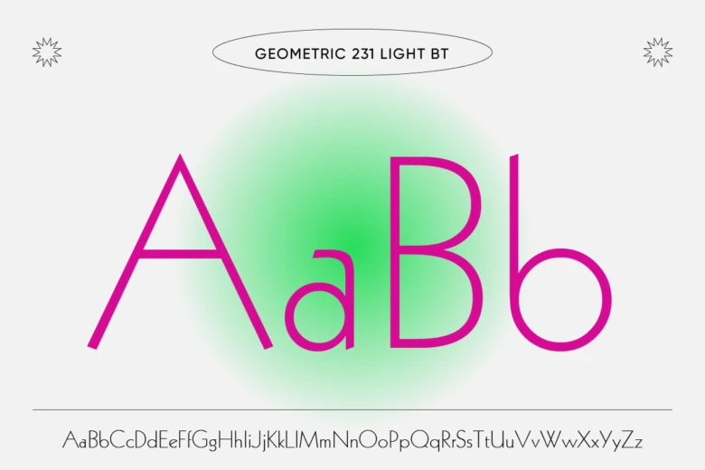 styled fonts geometr