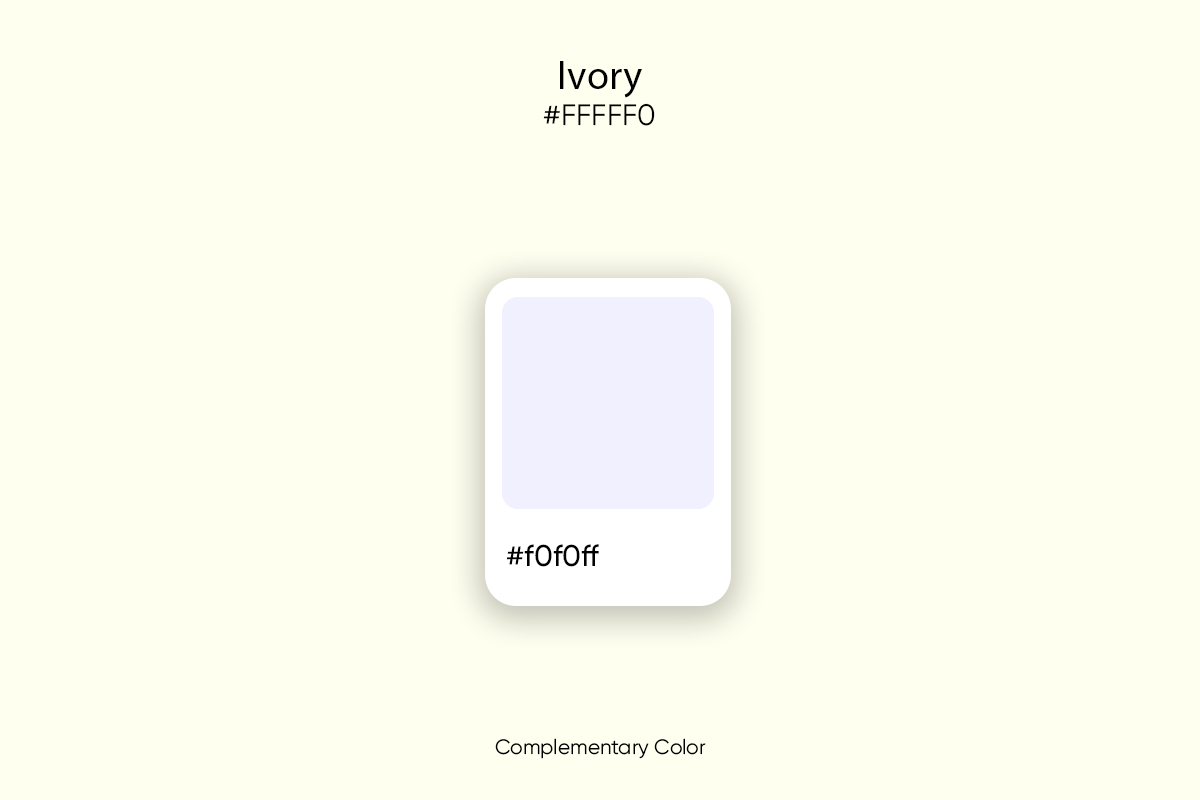 what's the complimentary color for ivory