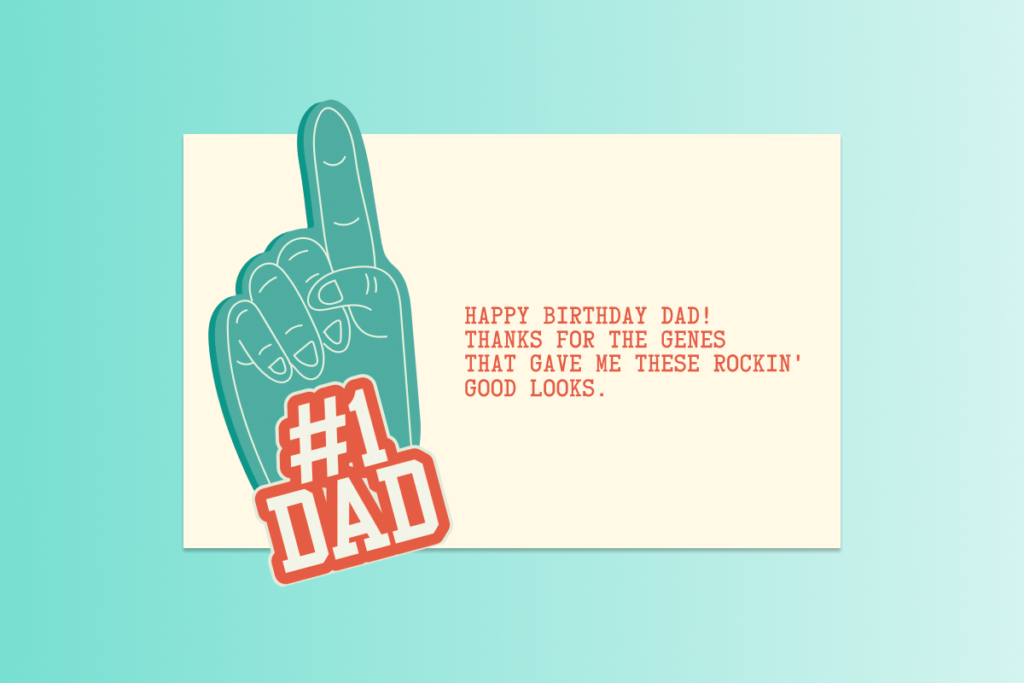 Funny birthday card ideas for dad - Picsart Blog