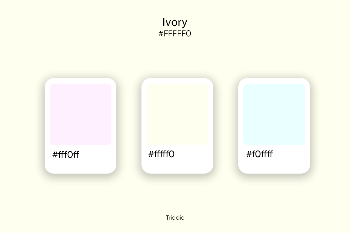 Cream And Ivory Color Scheme » Cream » SchemeColor.com  Ivory color  scheme, Ivory color palette, Color palette yellow