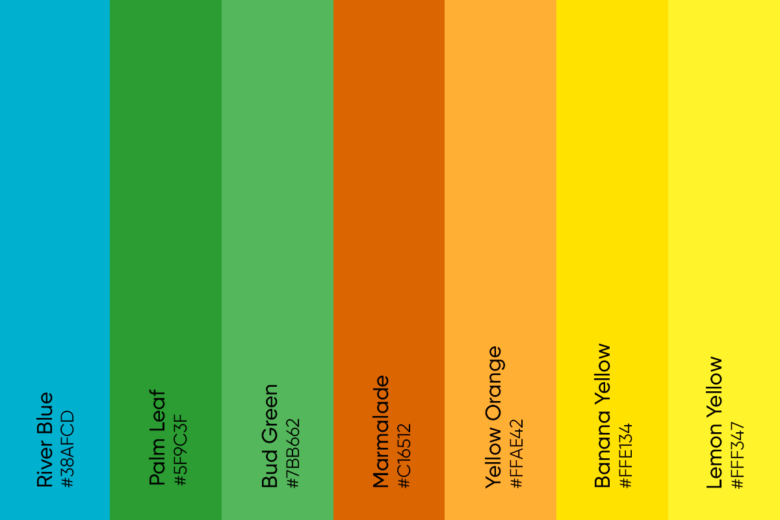 yellow orange palette idea – The Beatles