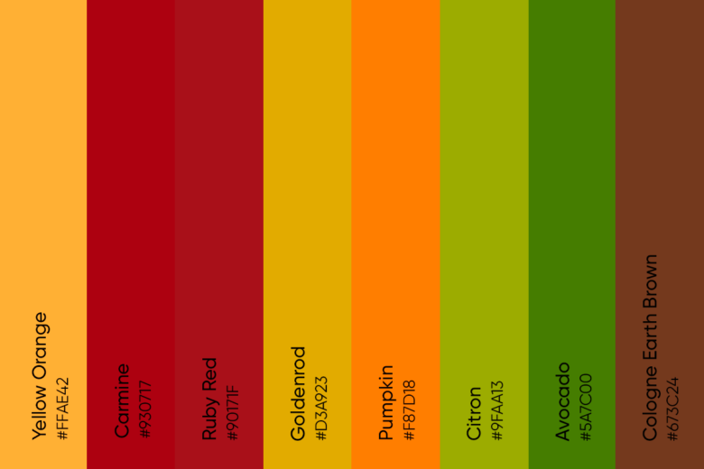 Yellow Orange Color Codes, its Meaning, and Palette Ideas Picsart Blog