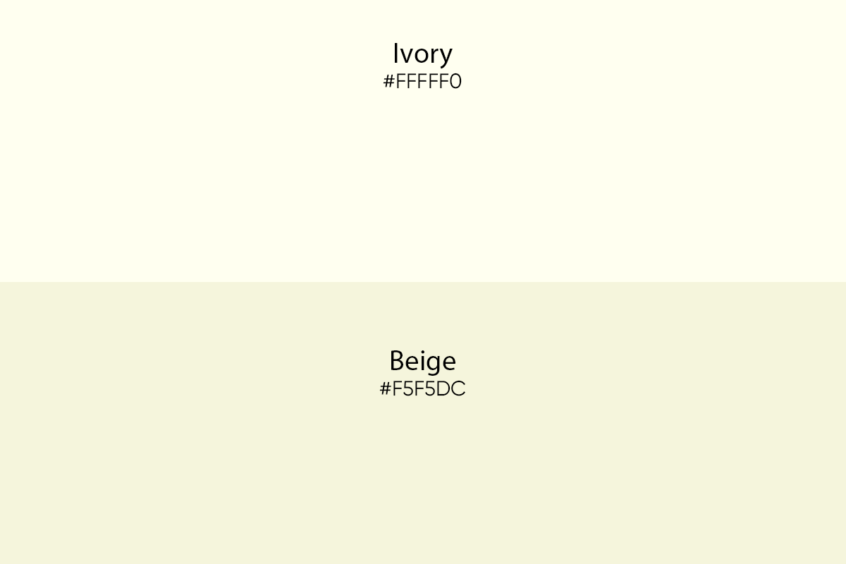 ivory-color-code-html