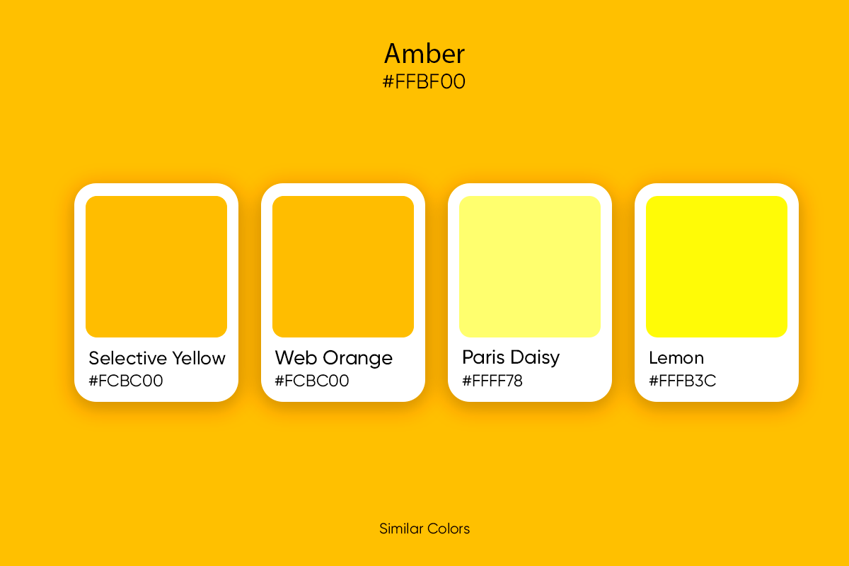 similar colors to amber