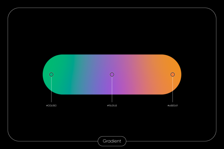 example of a color gradient