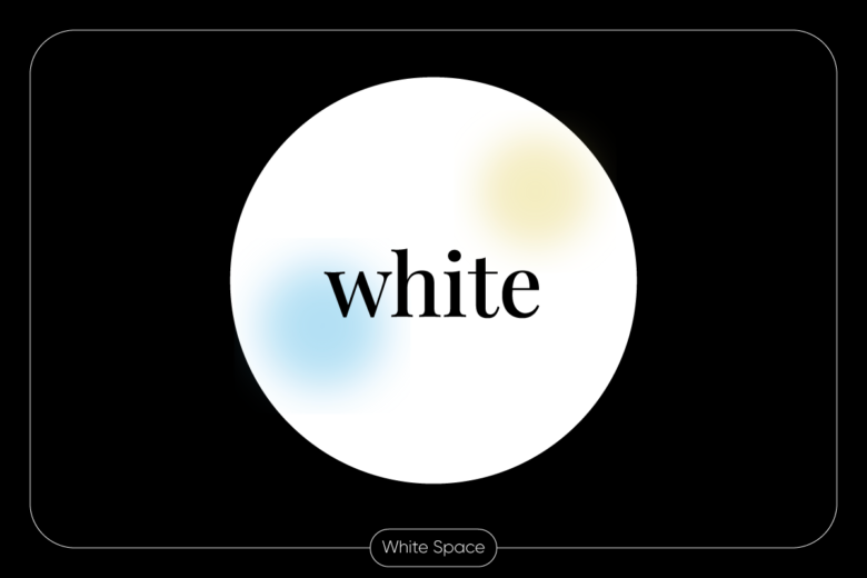 illustration of white space in graphic design