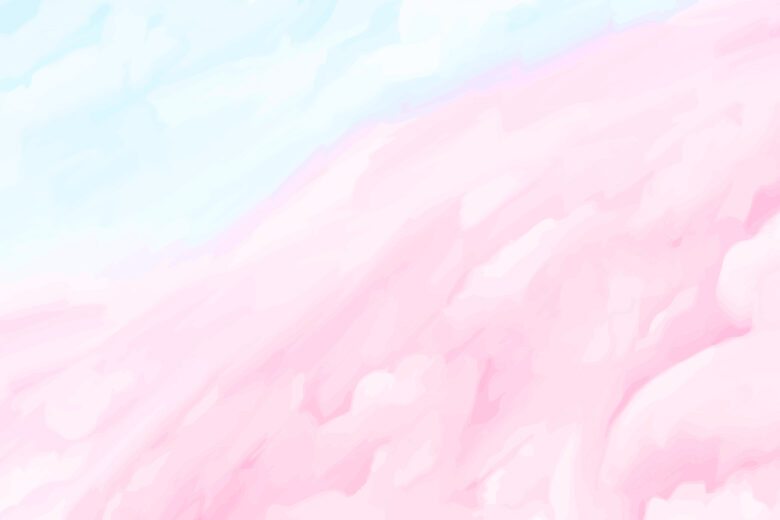 cotton candy inspired pastel color palette