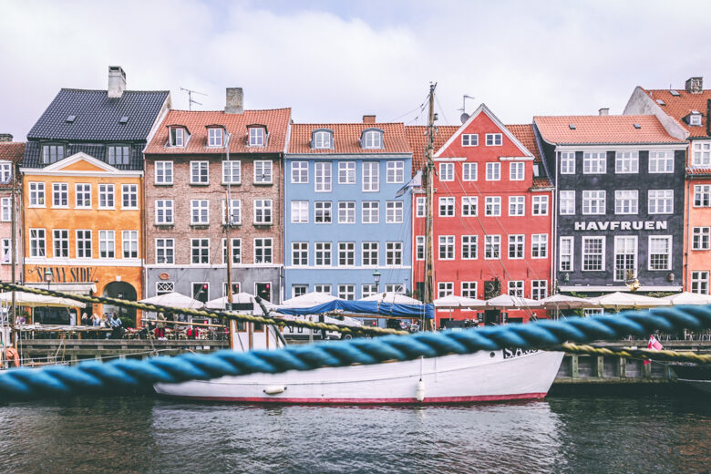 pastel shades on homes in amsterdam