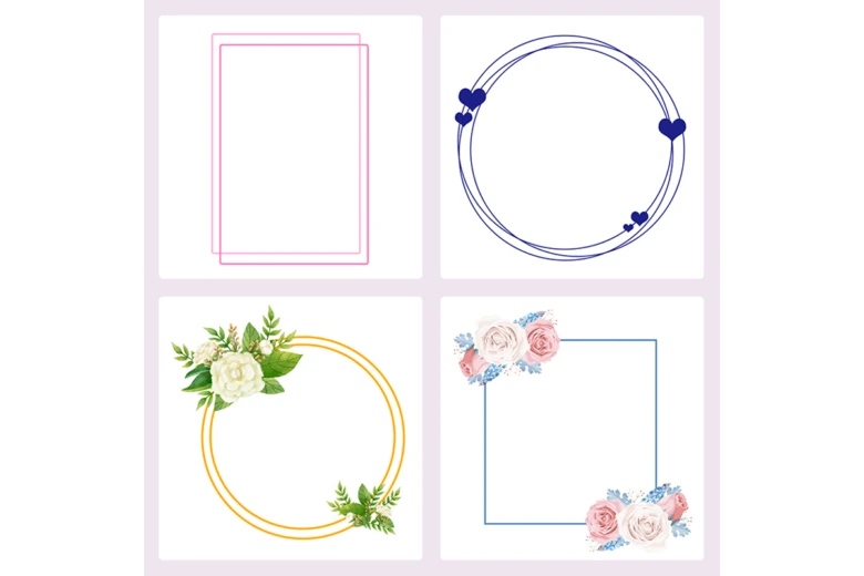 シンプルフレーム素材