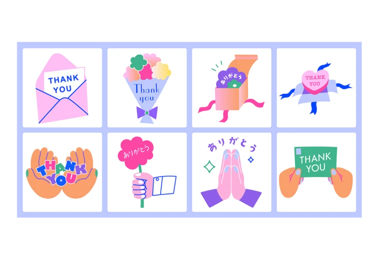 感謝を伝えるフリー素材
