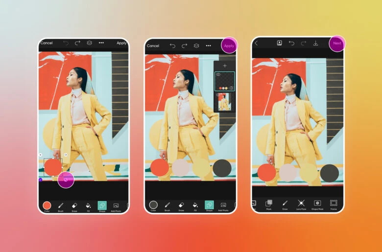how to create a color palette from an image in picsart app