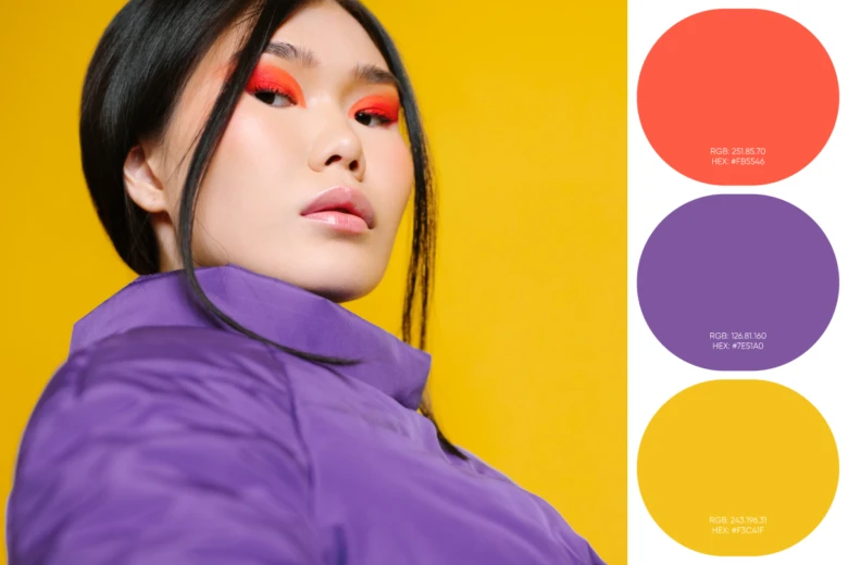 example of a vibrant color palette from an image