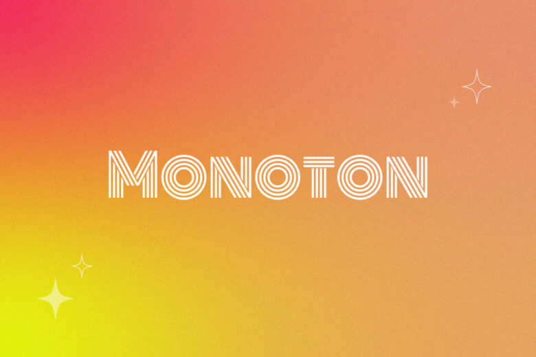 Monoton font