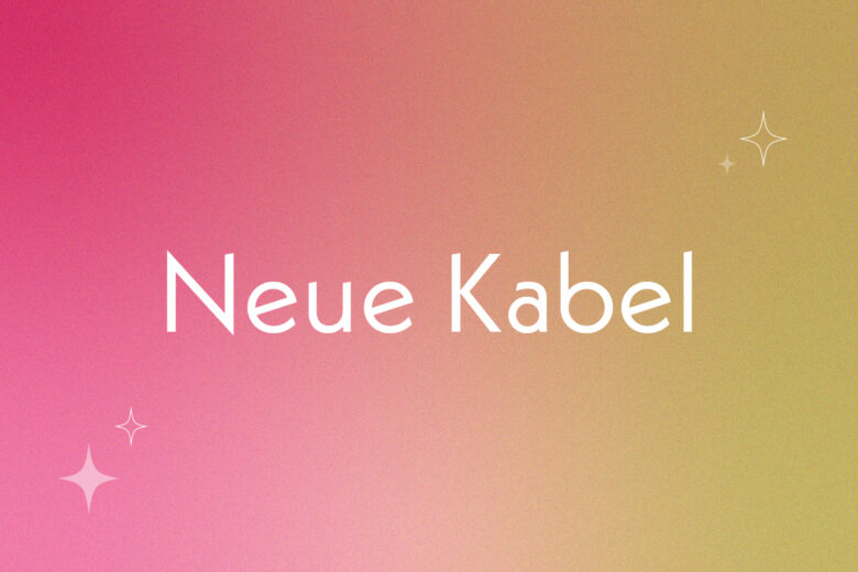 neue kabel font