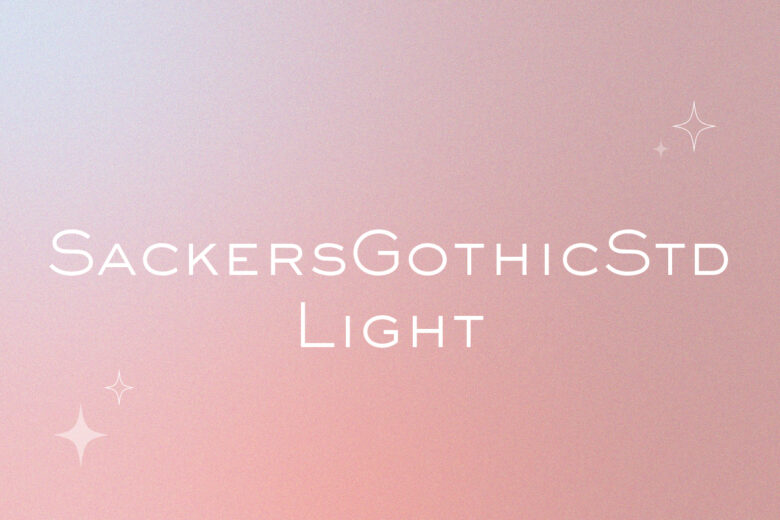 sackers gothic std light font