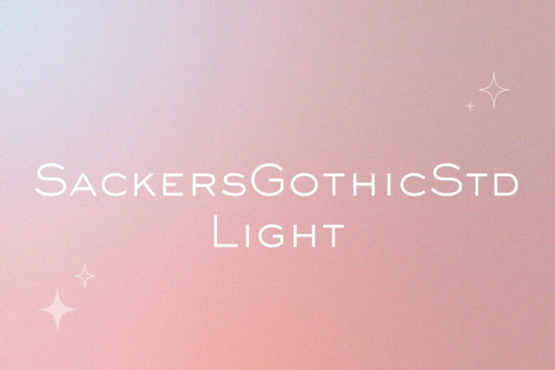 sackers gothic std light font