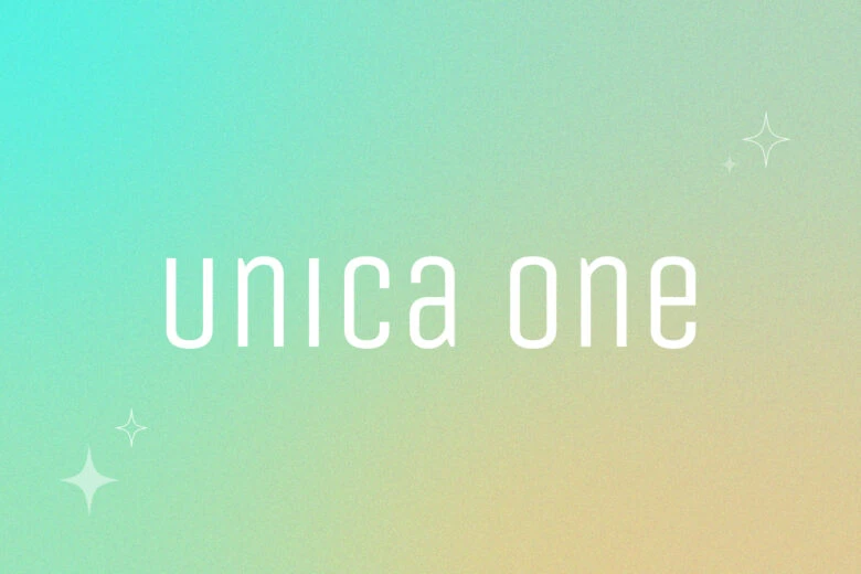 Unica one font