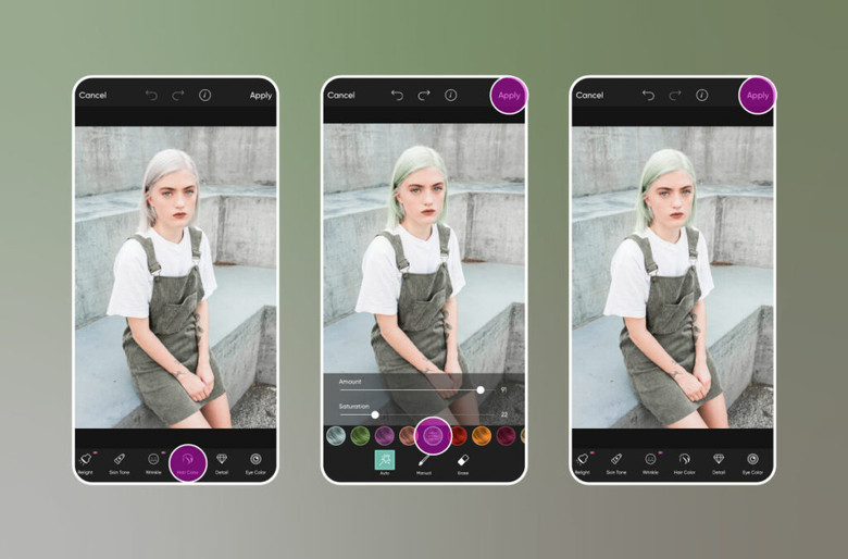 Change your hair color online with this virtual hair color tryon tool