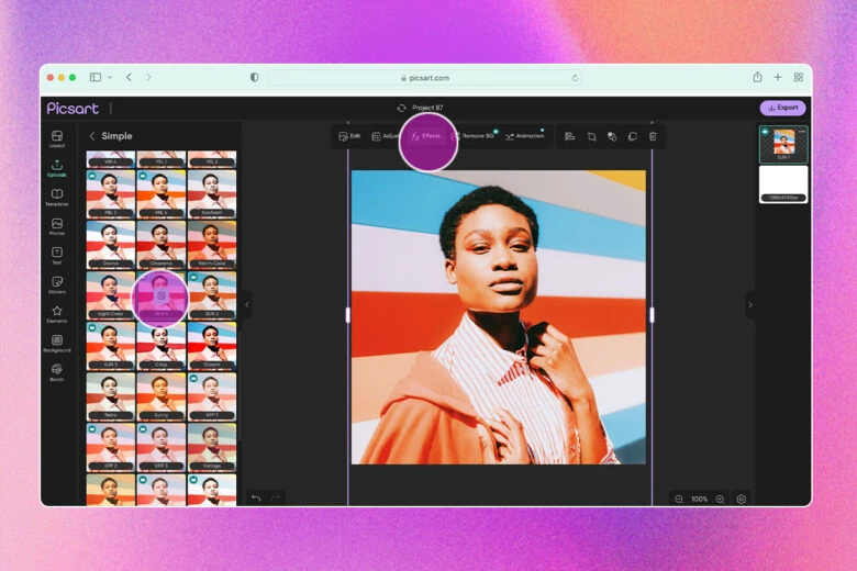 how to add a summer filter to photos