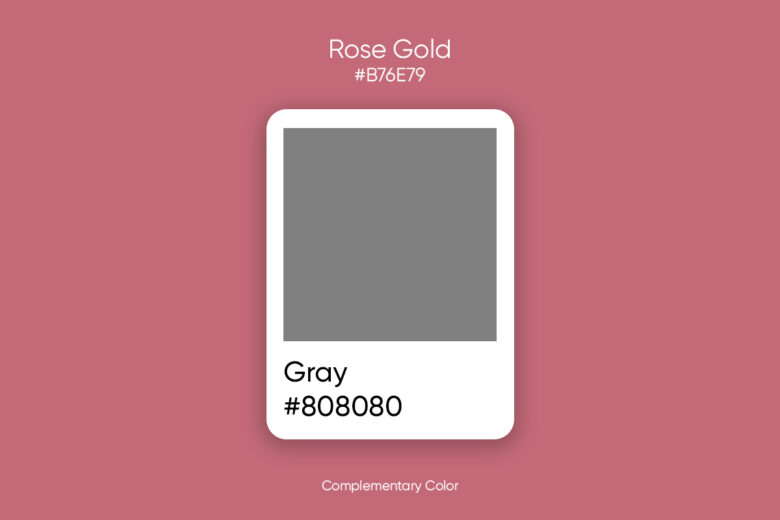 complementary color to rose gold