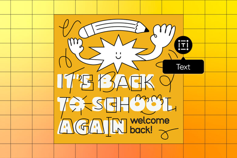 back to school flyer design