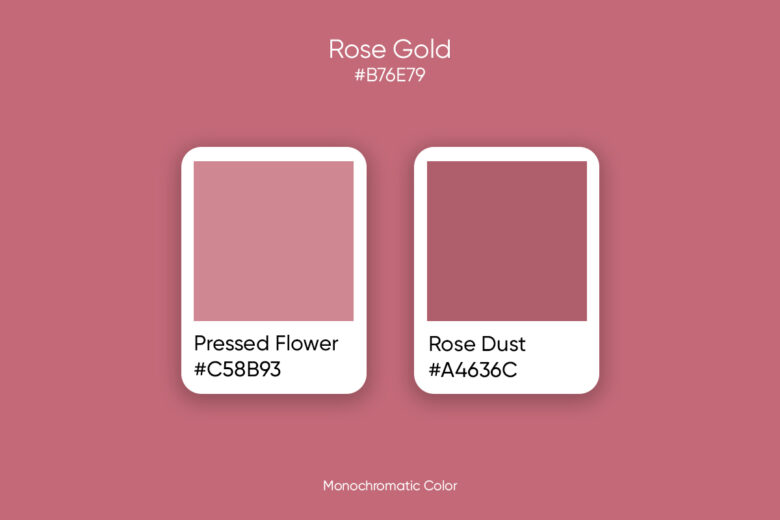 Blush Pink Gradient Color Scheme » Monochromatic »