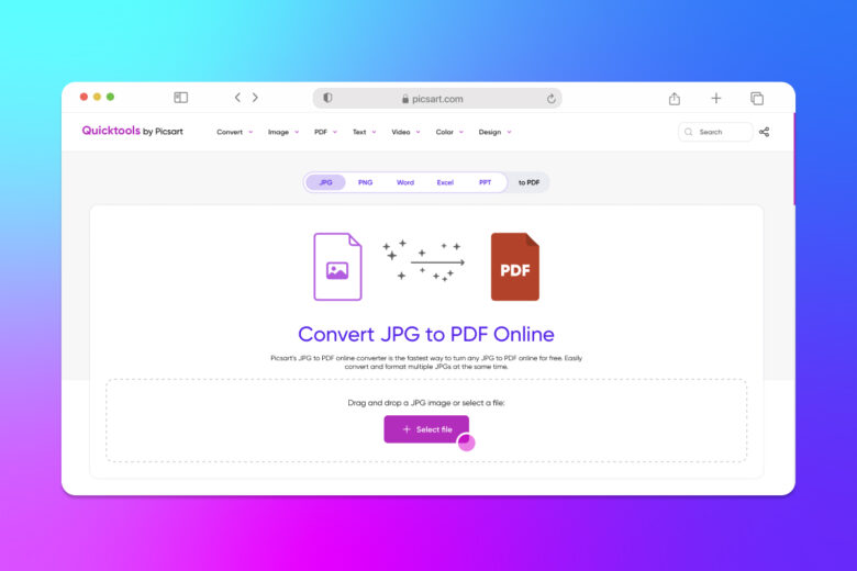 how to create pdf file from a jpg
