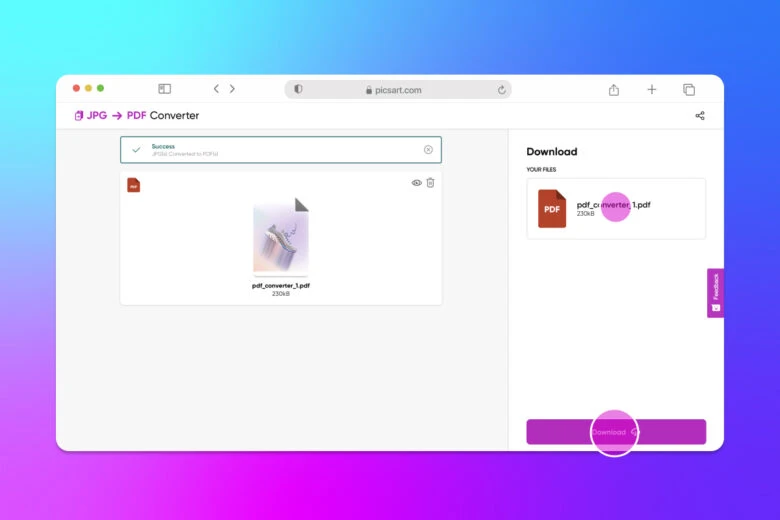 how to export a converted pdf file from quicktools