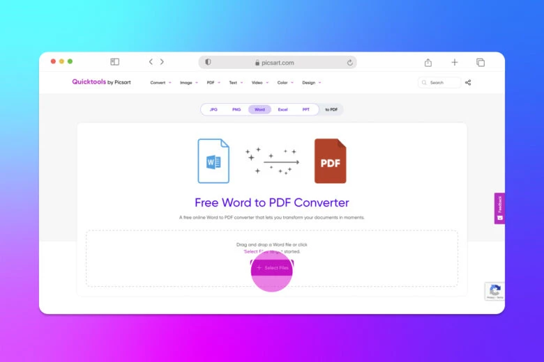 how to convert Word file to PDF 1