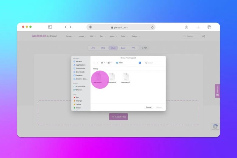 how to convert Word file to PDF 2
