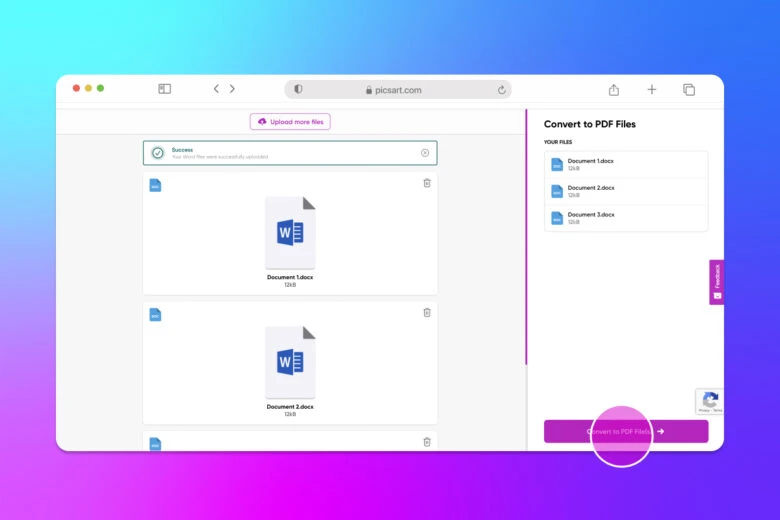how to convert Word file to PDF 3