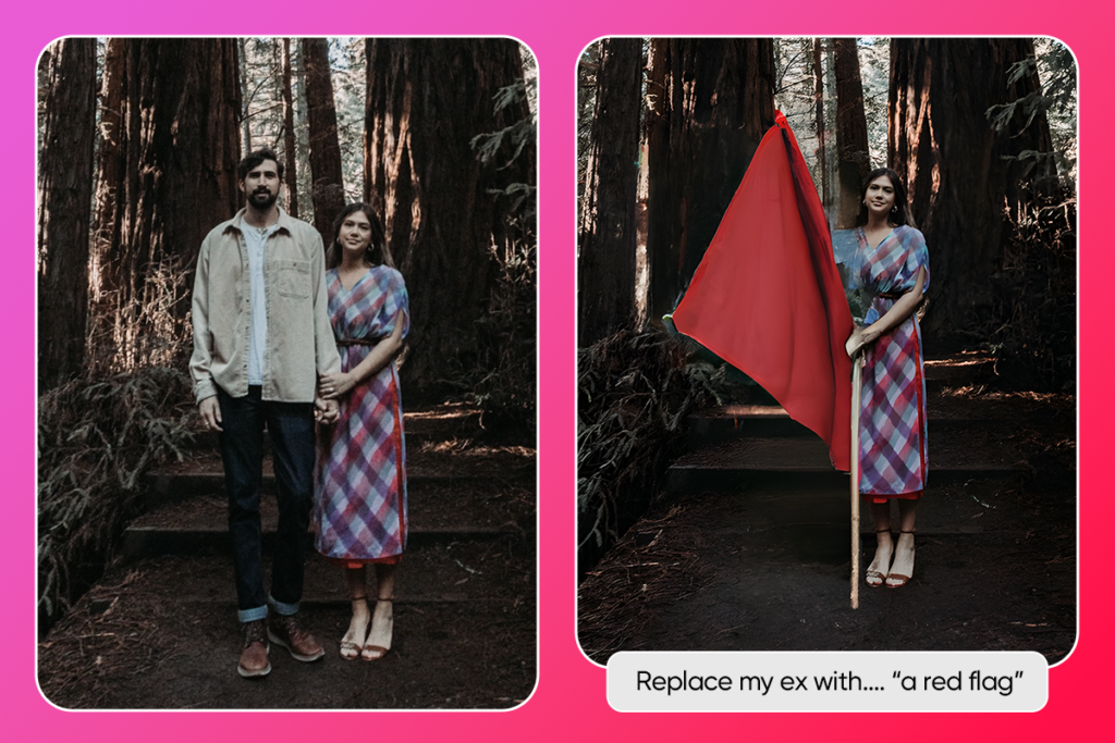 Replace Your Ex with Red Flags, Snakes and more with Picsart's AI ...