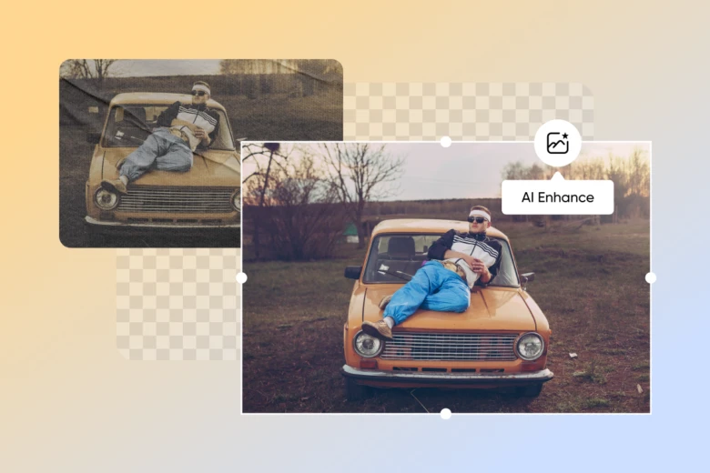 enhance scratched images with ai