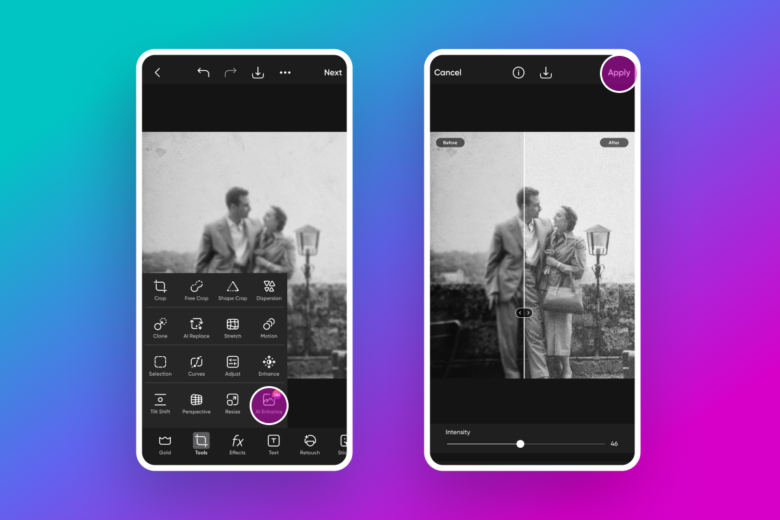 How to restore old photos with AI | Picsart