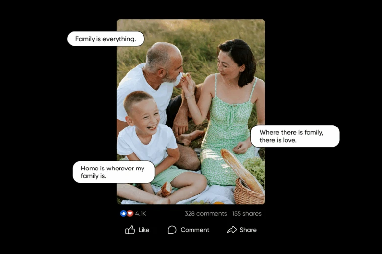 family facebook captions