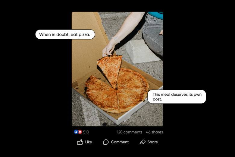 facebook captions about food