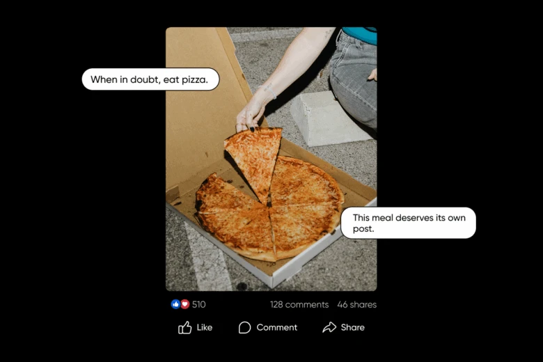facebook captions about food
