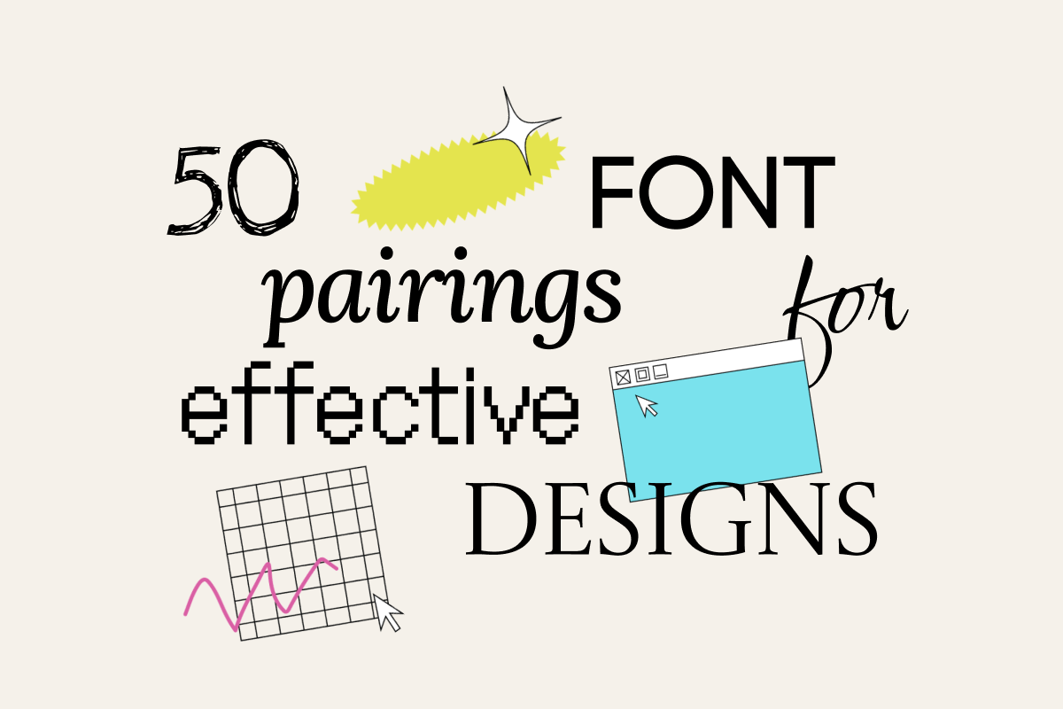 50 font pairings for effective designs