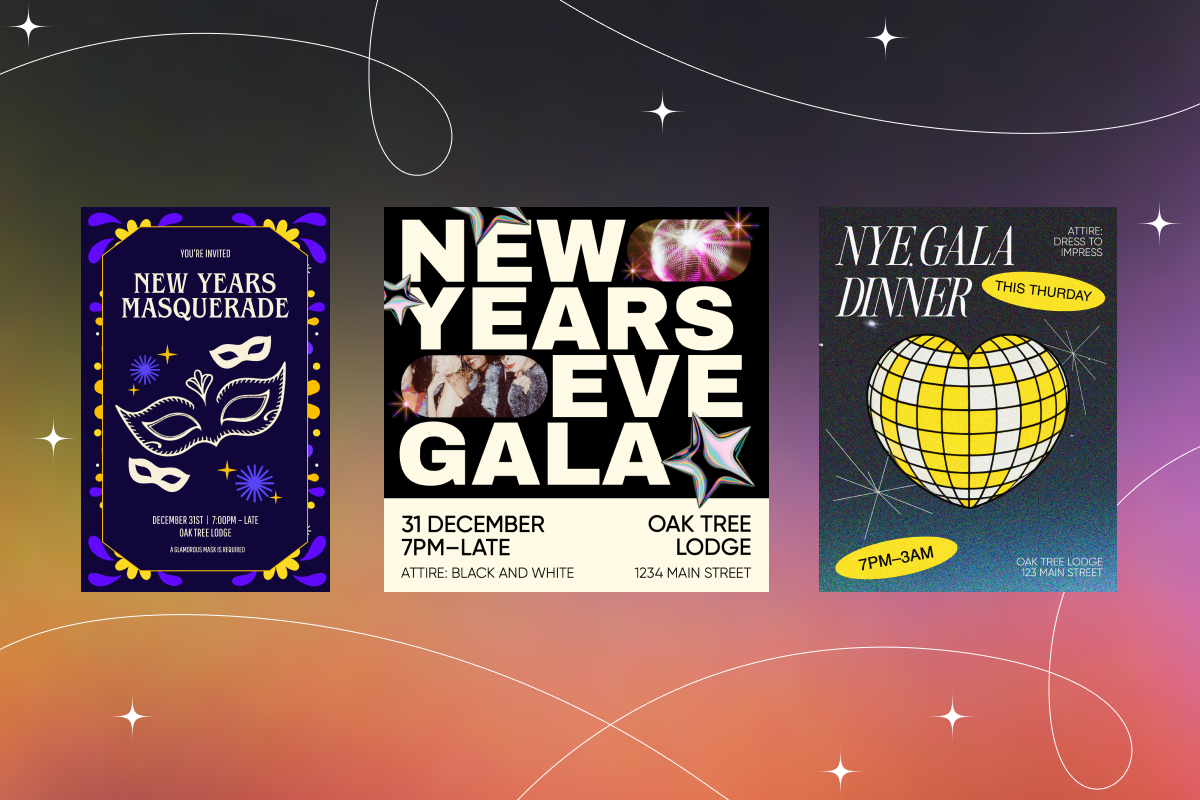 Gala Invite Ideas for Your New Year’s Celebrations