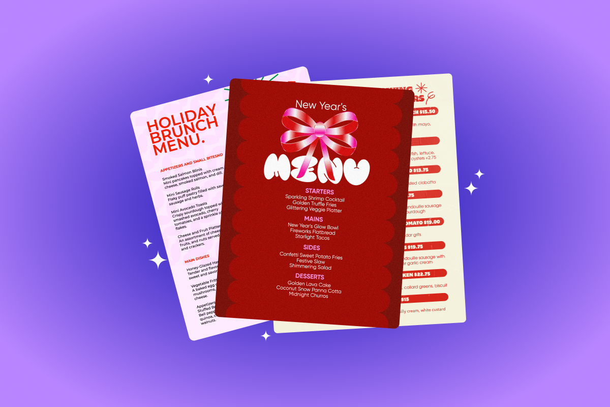 How to Create Menus for Your Restaurant this New Year
