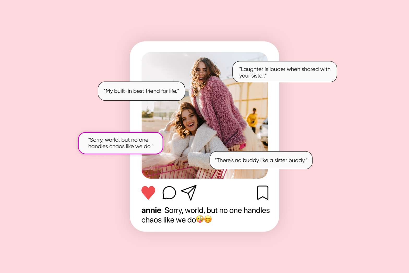 250+ sister captions for Instagram to make your posts glow with love