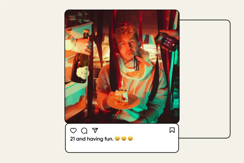 short 21st birthday captions