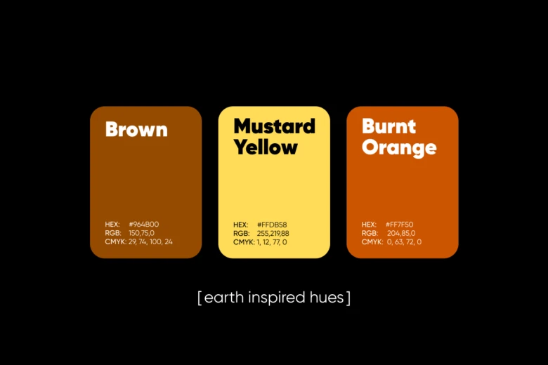 earth colors that go with green