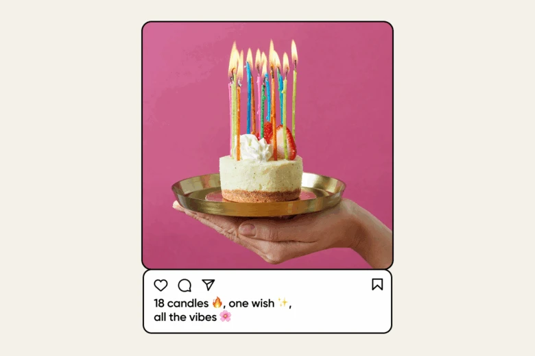 18th birthday captions with emojis